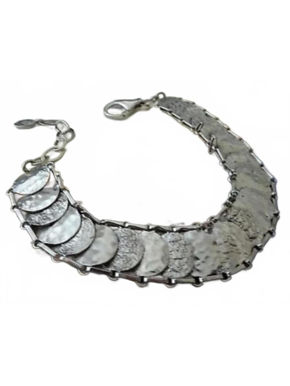 EUC Silpada 925 Silver Simply Sequin Disc Bracelet B2829